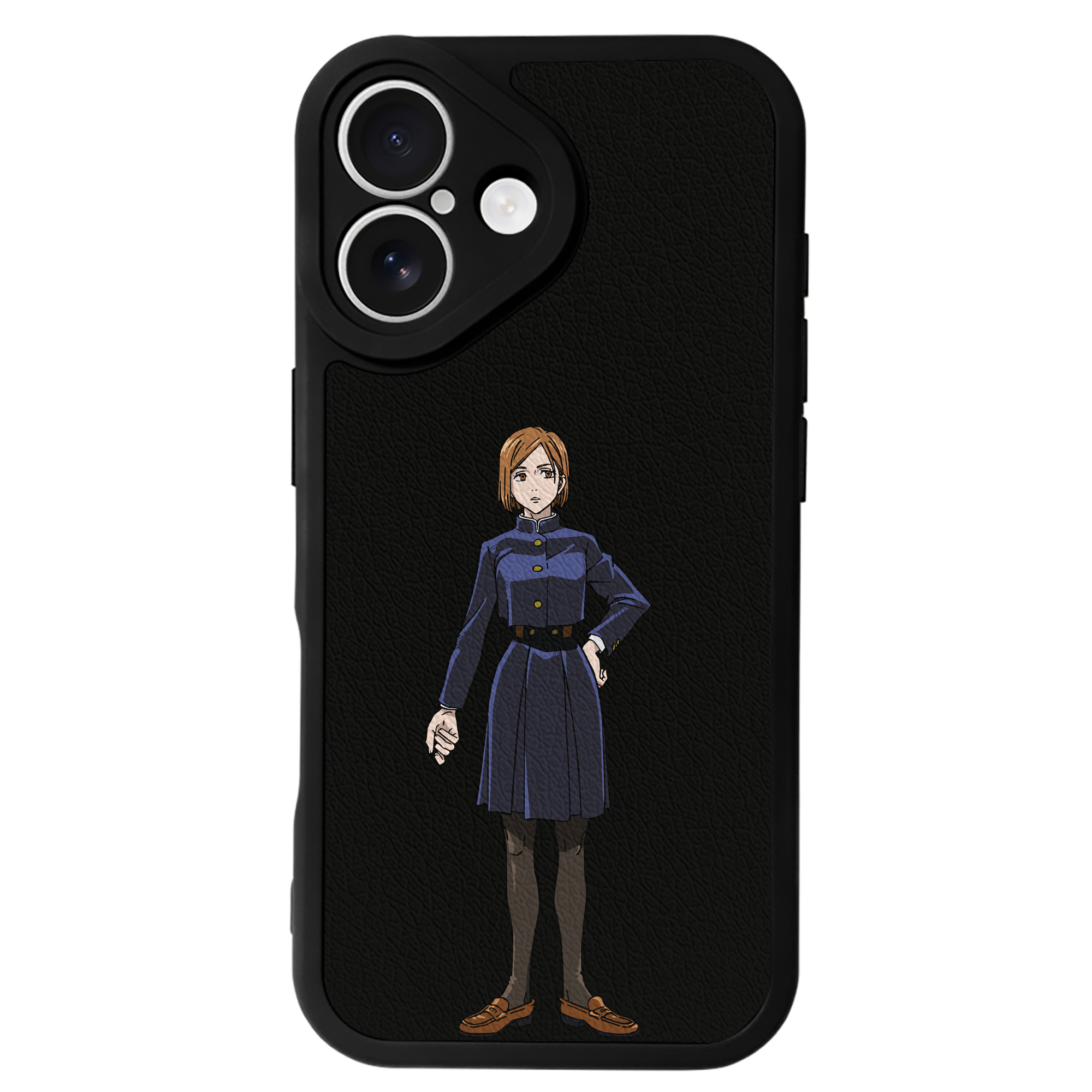 （画像用） 呪術廻戦 Jujutsu Kaisen 【iPhone 16シリーズ対応】シリコンスマホケース（レザー調） 材質：シリコン